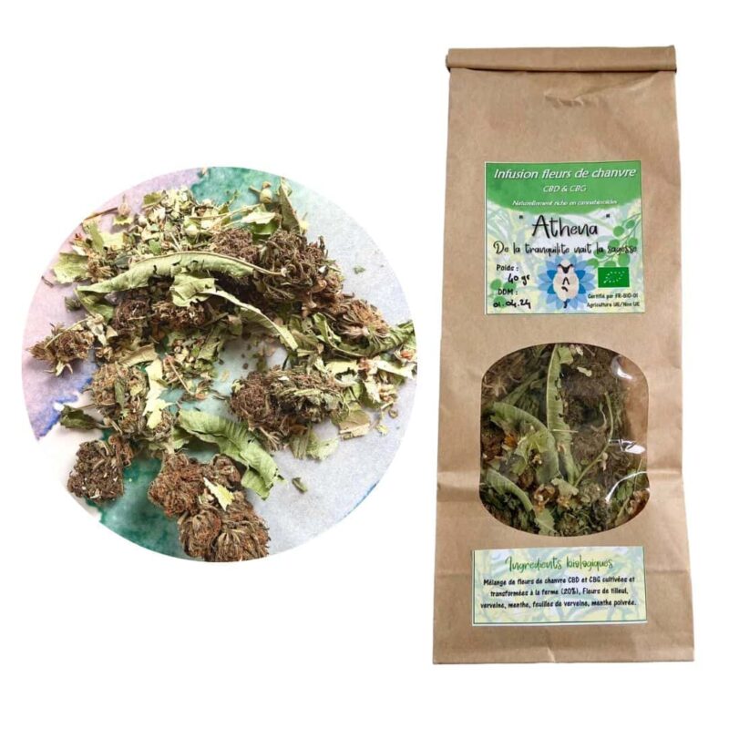 Tisane de CBD et CBG à la verveine et certifié bio