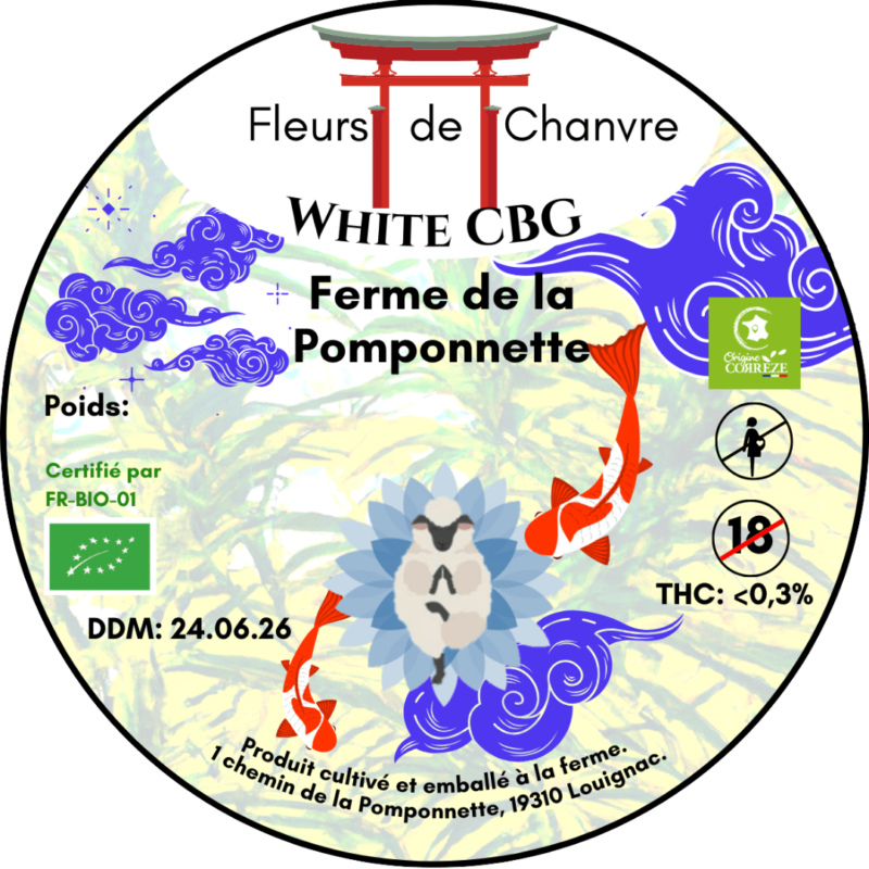 Fleur de CBG certifiée bio