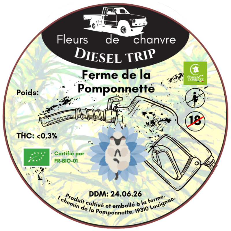 Fleur de CBD Diesel Trip