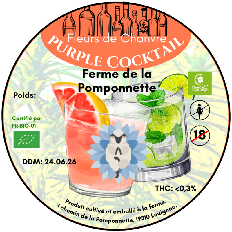 Fleur de CBD bio Purple